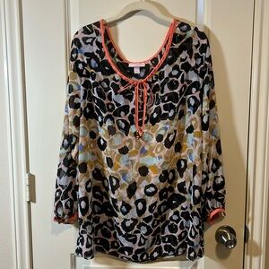 Matthew Williamson for Macy’s leopard print chiffon tunic